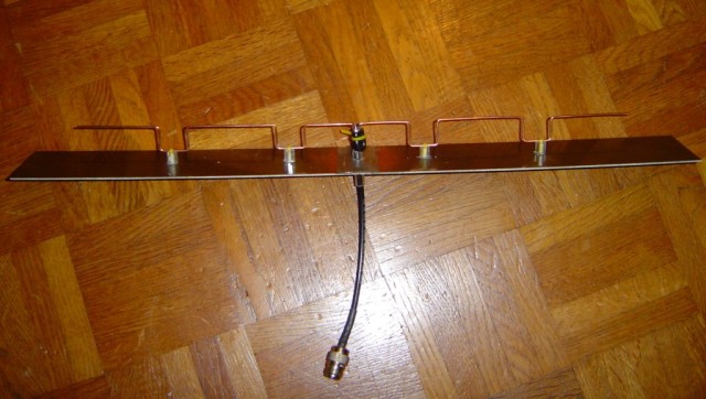 homemade double biquad wifi antenna