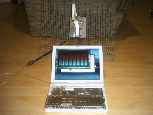 Ibook + pigtail Lucent + antenne SD19